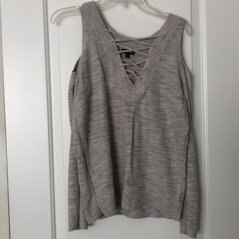 Express shoulder sweater